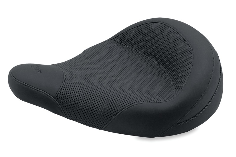 Mustang Motorcycle 76455 - Mustang 83-21 Harley Electra Glide,Rd King Police Std Touring Solo Seat Textured - Black