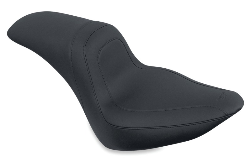 Mustang Motorcycle 76388 - Mustang 06-17 Harley Softail Wide Tire (200mm) Fastback 1PC Seat - Black