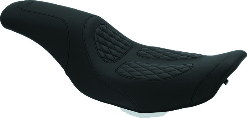 Mustang Motorcycle 76980 - Mustang 97-07 Harley Rd King,06-07 Str Glide,00-01 Screamin Eagle 1PC Seat w/Diamond Stitch - Black Mustang Motorcycle 76980 - Mustang 97-07 Harley Rd King,06-07 Str Glide,00-01 Screamin Eagle 1PC Seat w/Diamond Stitch - Black