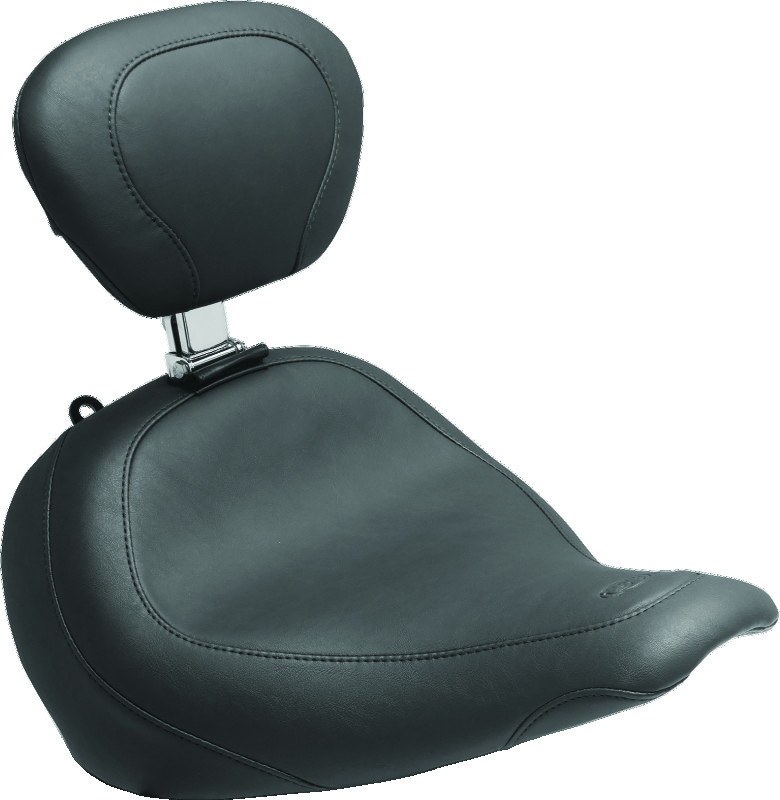 Mustang Motorcycle 76753 - Mustang 11-13 Harley Blackline, 12-17 Slim,Slim S Wide Touring Passenger Seat - Black