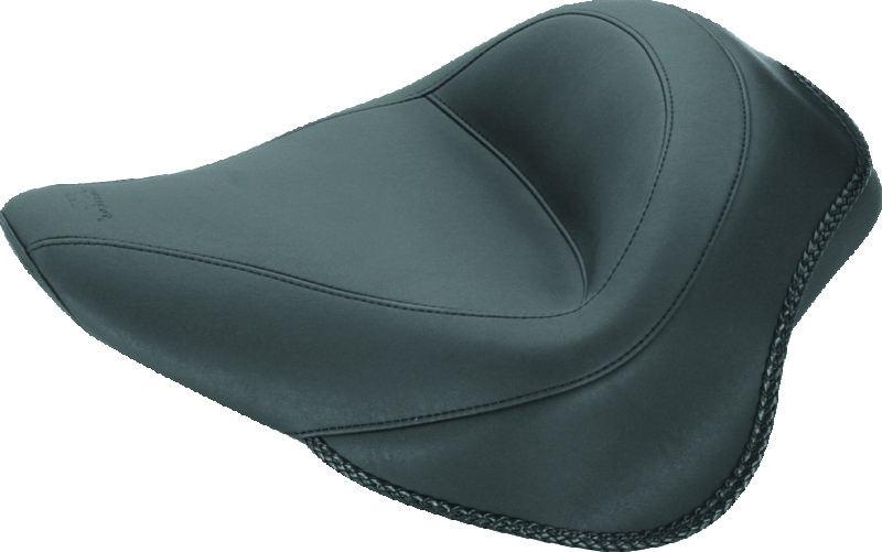Mustang Motorcycle 76752 - Mustang 11-13 Harley Blackline, 12-17 Slim,Slim S Wide Touring Solo Seat - Black