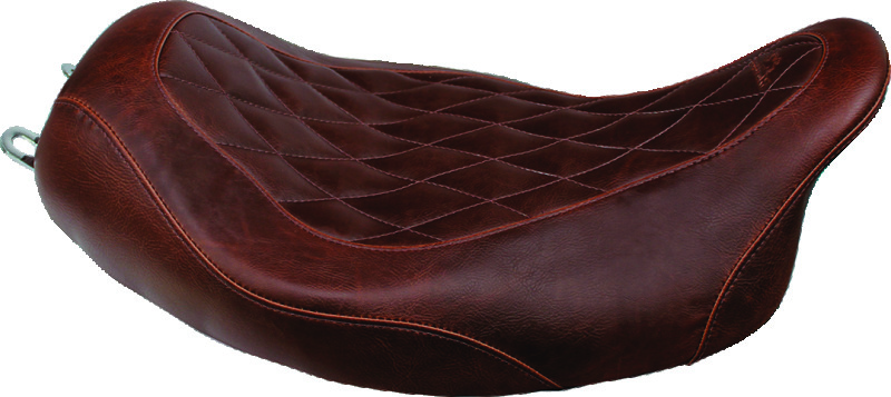 Mustang Motorcycle 76722 - Mustang 97-07 Harley Rd King,06-07 Str Glide,00-05 Eagle Tripper Solo Seat - Brown