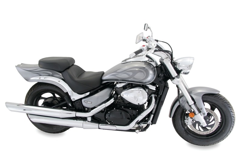 Mustang Motorcycle 76591 - Mustang 05-11 Suzuki Boulevard M50 Standard Touring 2PC Seat - Black