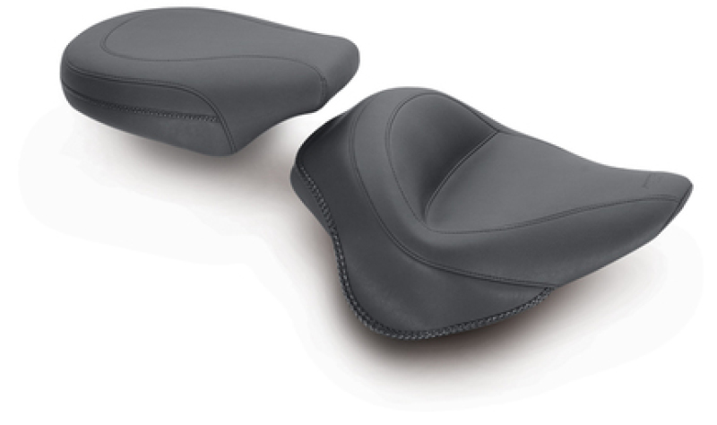 Mustang Motorcycle 76799 - Mustang 11-13 Harley Blackline, 12-17 Slim/Slim S Wide Touring Passenger Seat - Black