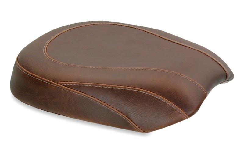 Mustang Motorcycle 76745 - Mustang 06-17 Harley Softail Wide Tire (200mm) Wide Tripper Passenger Seat - Distressed Brown