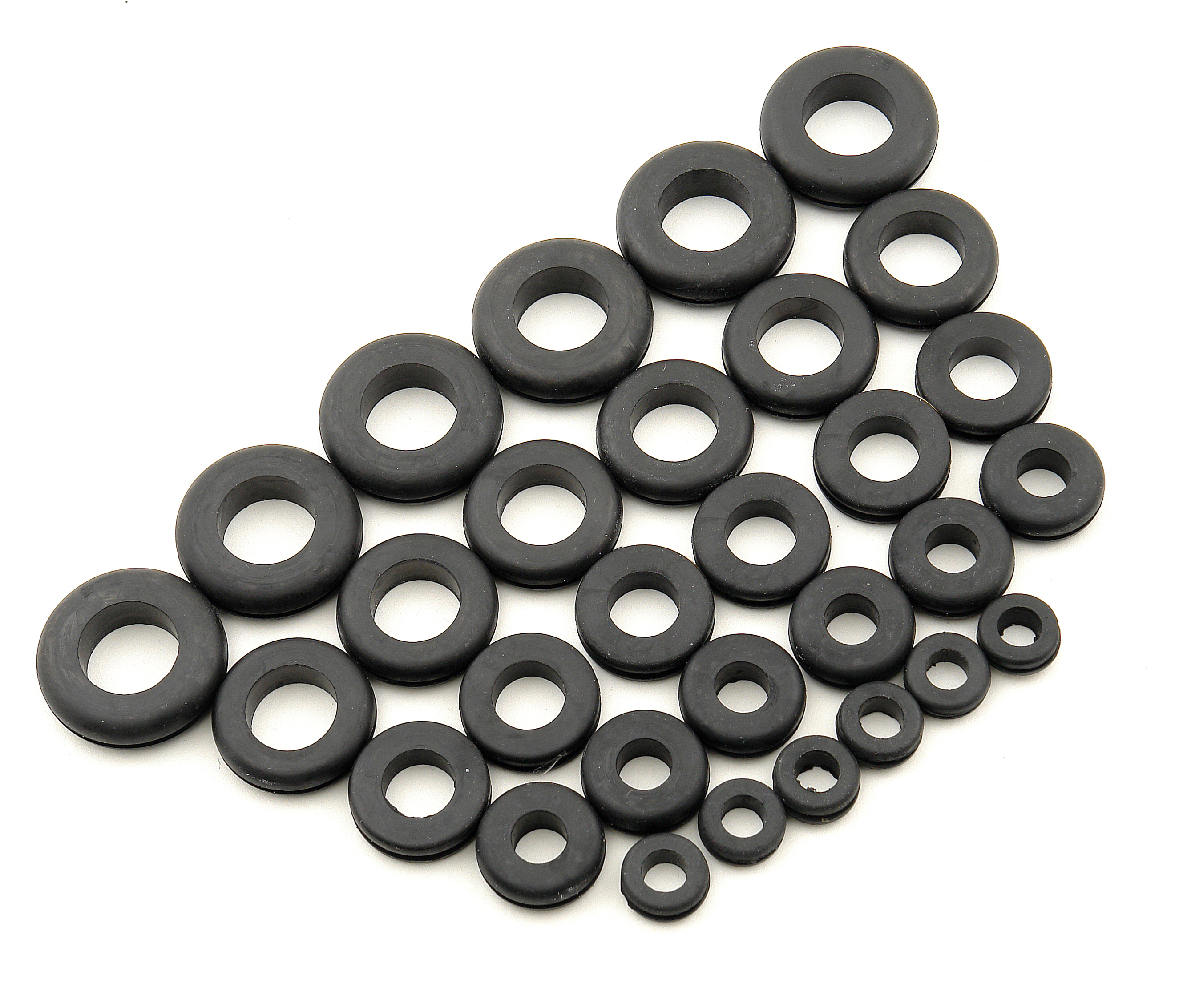 Mr. Gasket 3706 - Grommet Assortment - Rubber - Package Of 30