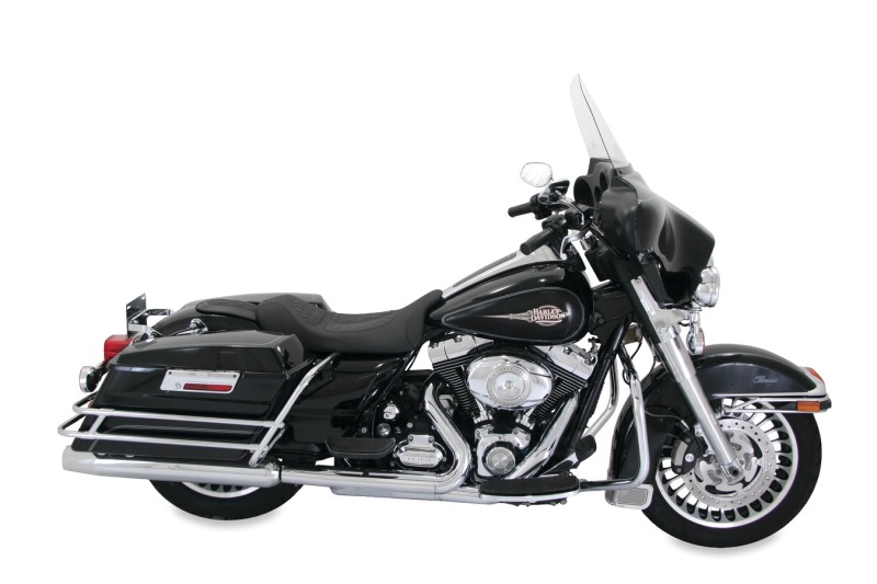 Mustang Motorcycle 76969 - Mustang 08-21 Harley Electra Glide Std,Rd Glide,Rd King,Str Glide Solo Seat w/Diamond Stitch - Black