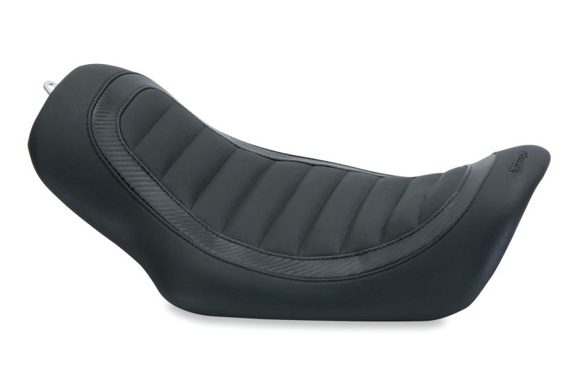 Mustang Motorcycle 76988 - Mustang 06-17 Harley Dyna Jody Perewitz Design Solo Seat - Black