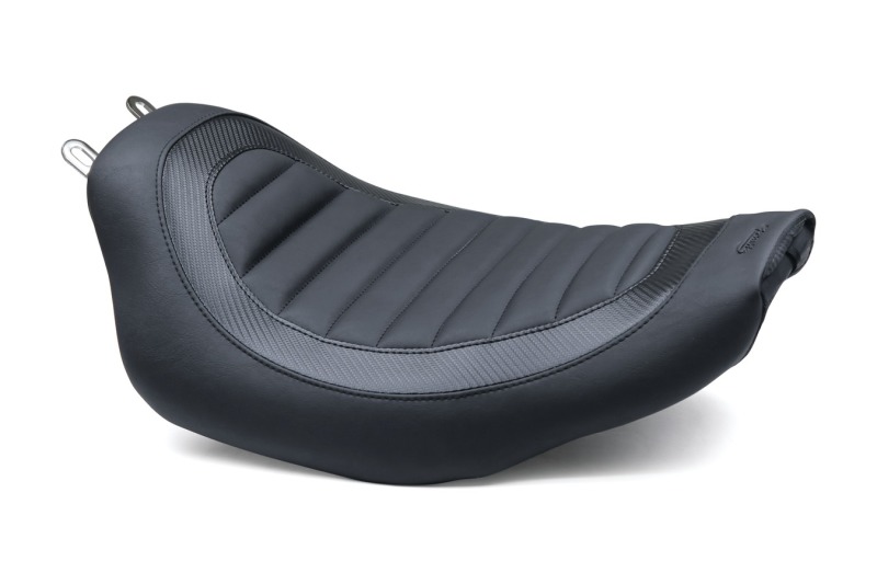 Mustang Motorcycle 76991 - Mustang 82-00 Harley FXR Jody Perewitz Design Solo Seat (Frame Mounted) - Black