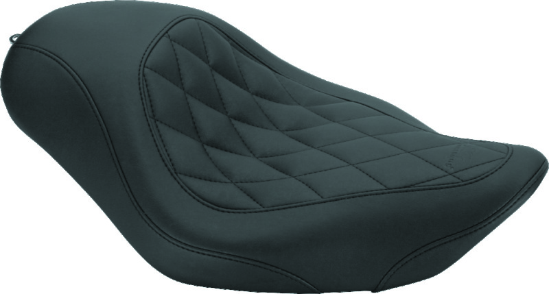 Mustang Motorcycle 79271 - Mustang 02-08 Honda VTX1800C Sport Touring 2PC Seat w/Driver Backrest - Black