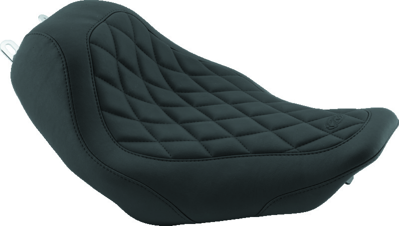 Mustang Motorcycle 79391 - Mustang 04-21 Honda VT750 Aero Wide Touring 2PC Seat w/Driver Backrest - Black