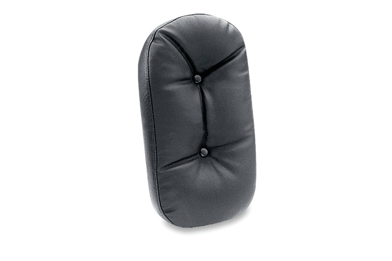 Mustang Motorcycle 79037 - Mustang Harley Medallion Style Sissy Bar Pad Regal (7 inch x 12.5 inch) - Black