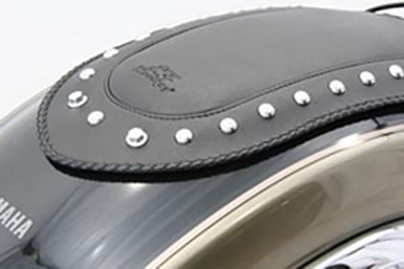Mustang Motorcycle 78120 - Mustang 06-10 and 12-15 Yamaha Roadliner, 06-15 Stratoliner Fender Bib w/Studs - Black