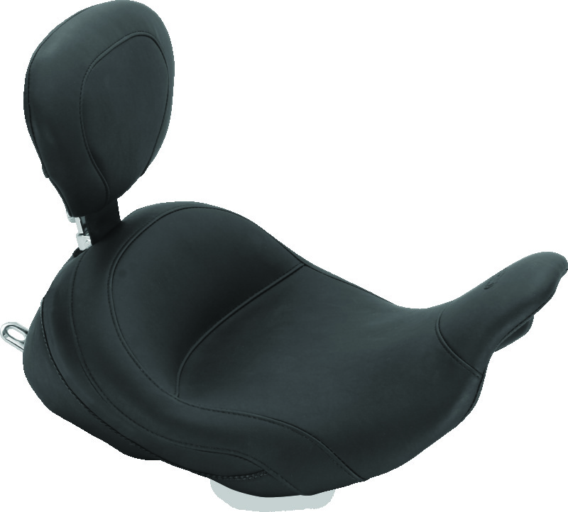 Mustang Motorcycle 79910 - Mustang 08-21 Harley Electra Glide Std,Rd Glide,Rd King,Str Glide Lowdow Touring Solo Seat - Black