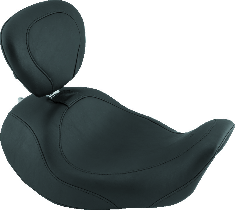 Mustang Motorcycle 79804 - Mustang 06-17 Harley Dyna Wide Tripper Forward Solo Seat w/Driver Backrest - Black Mustang Motorcycle 79804 - Mustang 06-17 Harley Dyna Wide Tripper Forward Solo Seat w/Driver Backrest - Black