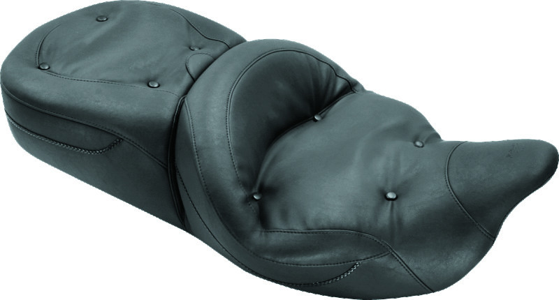 Mustang Motorcycle 79539 - Mustang 08-21 Harley Electra Glide, Rd Glide, Rd King, Str Glide Touring 1PC Seat Regal - Black