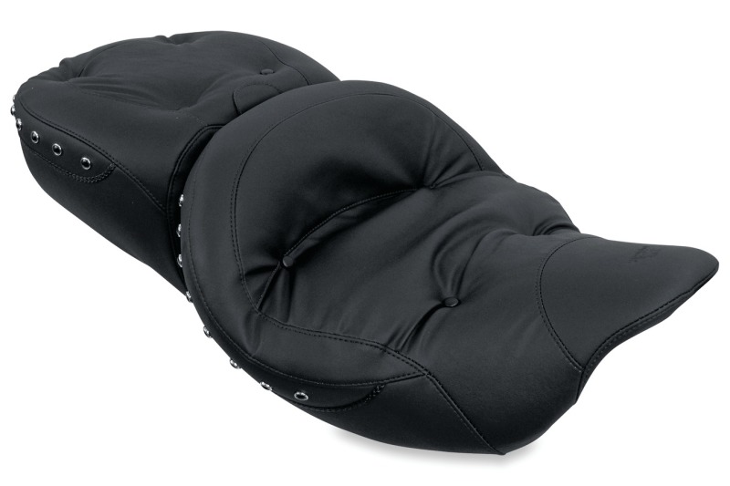 Mustang Motorcycle 79606 - Mustang 08-21 Harley Electra Glide,Rd Glide, Rd King, Str Glide Touring 1PC Seat Regal - Black