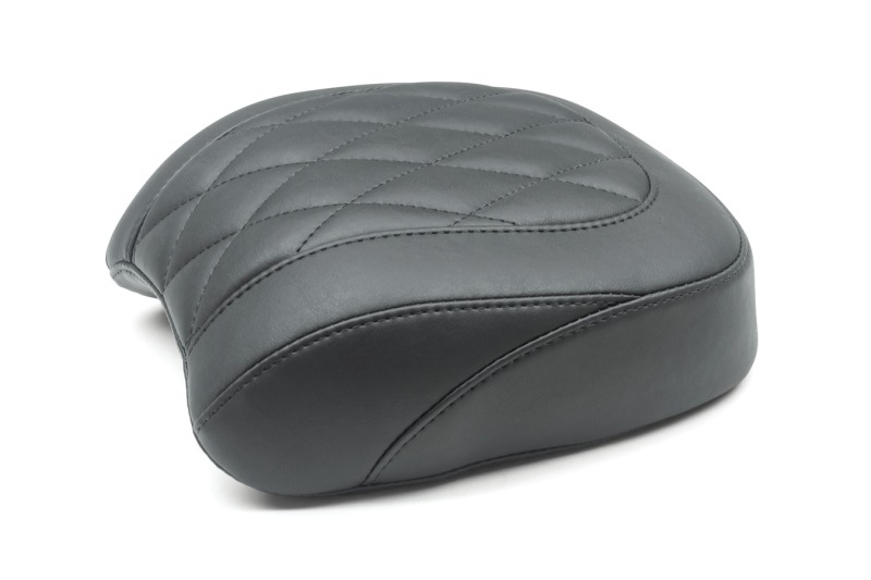 Mustang Motorcycle 83018 - Mustang 18-21 Harley Fat Bob Wide Tripper Passenger Seat Diamond Stitch - Black