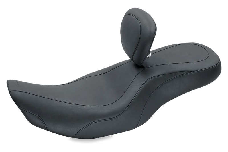 Mustang Motorcycle 79499 - Mustang 97-07 Harley Rd King, 06-07 Str Glide ,00-05 Eagle Wide Tripper 1PC Seat-Black