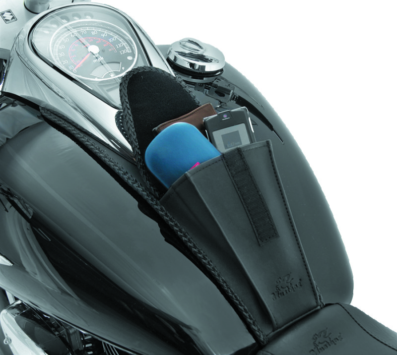 Mustang Motorcycle 93316 - Mustang 05-08 Suzuki VL800 Volusia, Boulevard C50 Tank Bib - Black