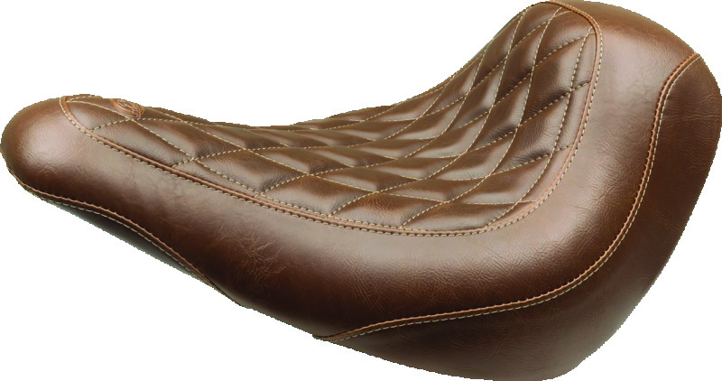 Mustang Motorcycle 83041 - Mustang 18-21 Harley Low Rider, Sport Glide Wide Tripper Solo Seat Diamond Stitch - Brown