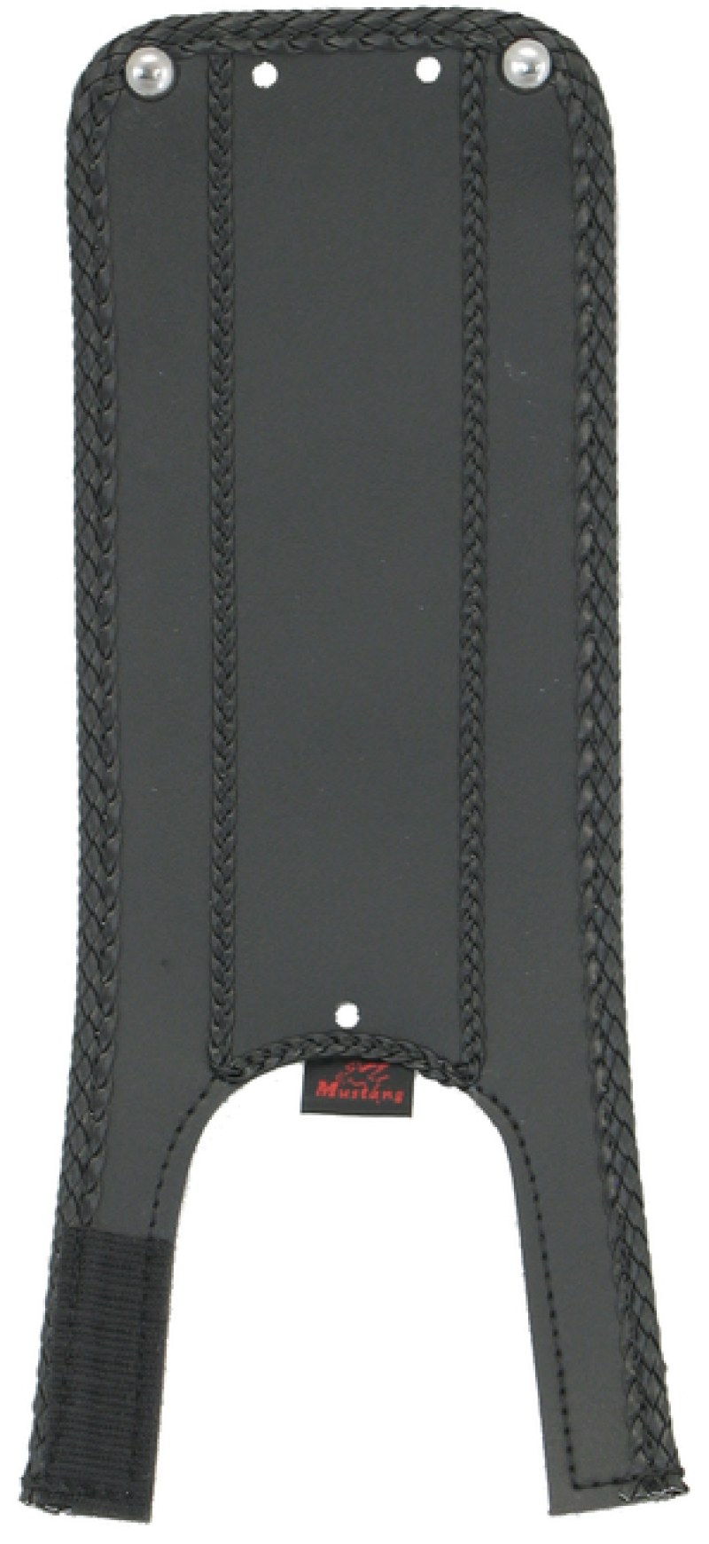 Mustang Motorcycle 93155 - Mustang 00-17 Harley Softail w/Square Dash Tank Bib - Black