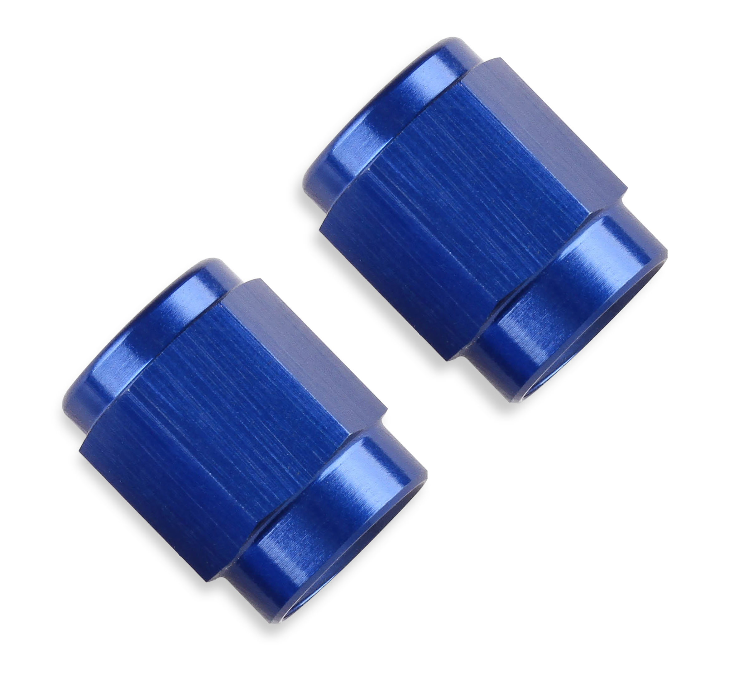 Mr. Gasket 481806 - 6 AN Tube Nut (2) - Blue