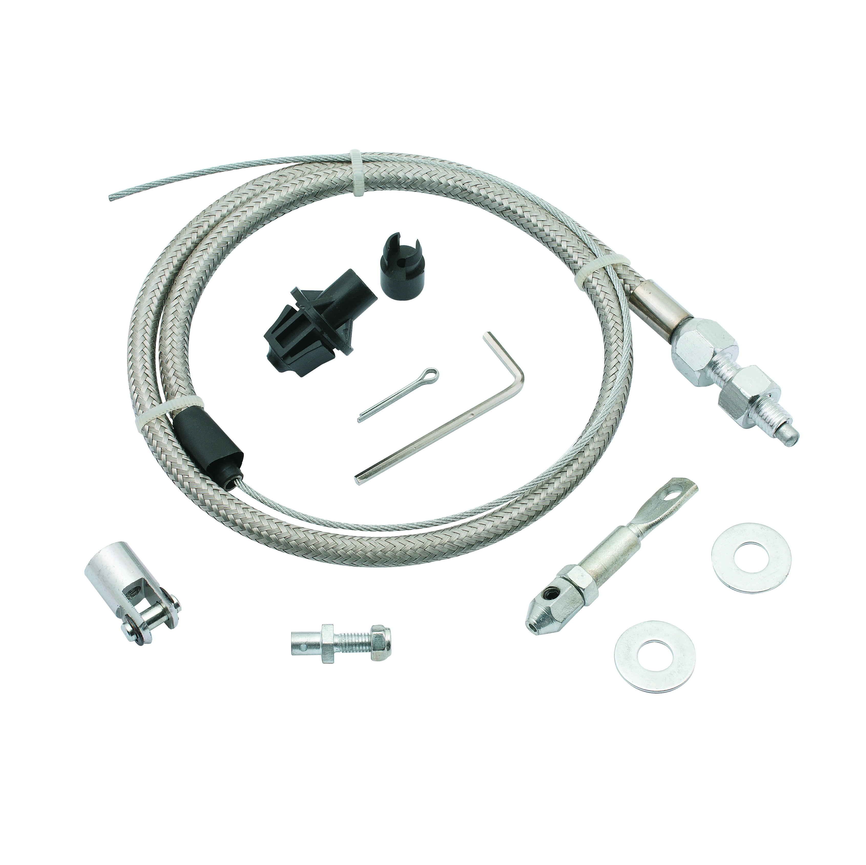 Mr. Gasket 5657 - Steel Braided Throttle Cable Kit