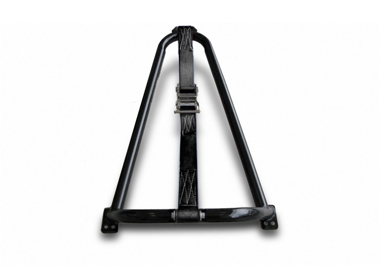 N-Fab BM1TCBK-TX - Bed Mounted Tire Carrier Universal - Tex. Black - Black Strap