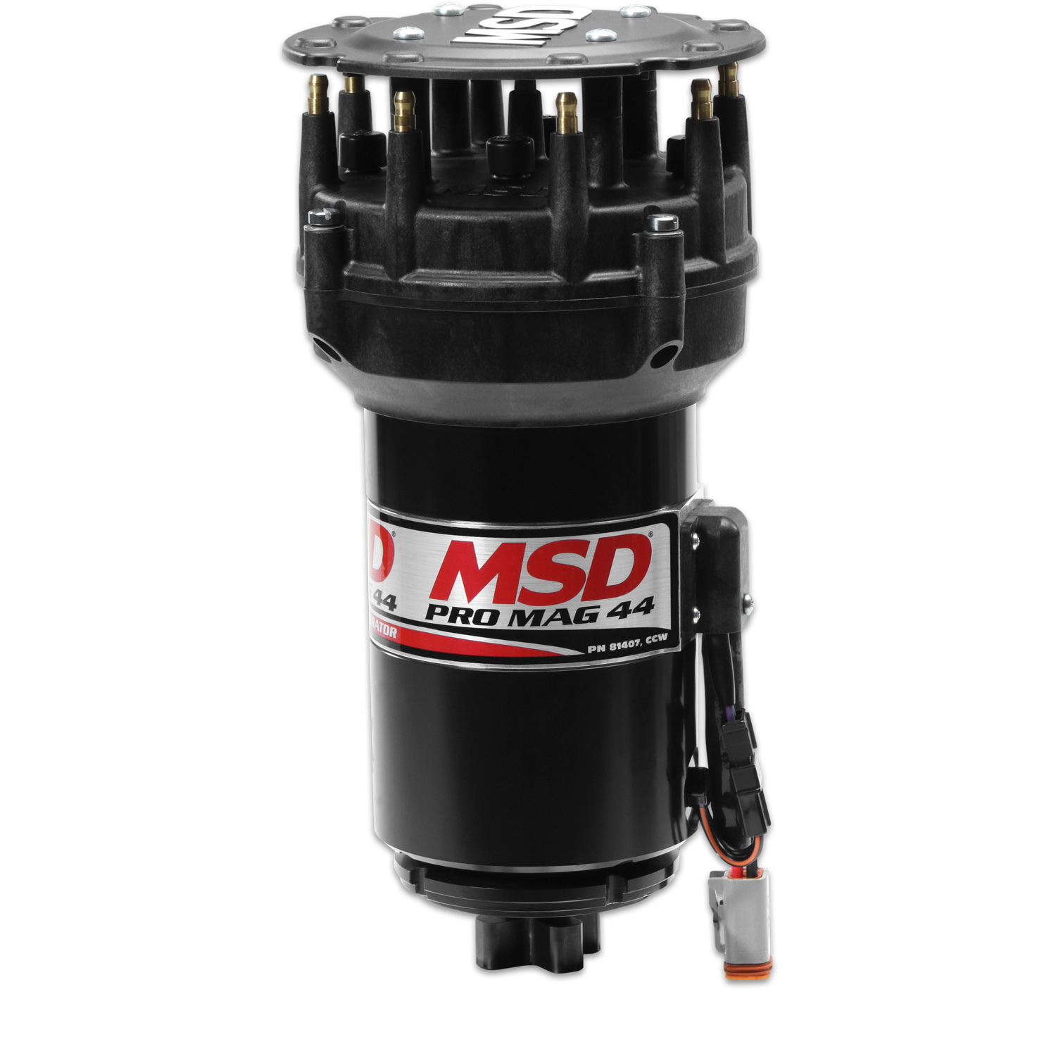 MSD 81307 - Pro Mag 44 Amp Generator, CW Rotation, Black, Pro Cap, Band Clamp MSD 81307 - Pro Mag 44 Amp Generator, CW Rotation, Black, Pro Cap, Band Clamp