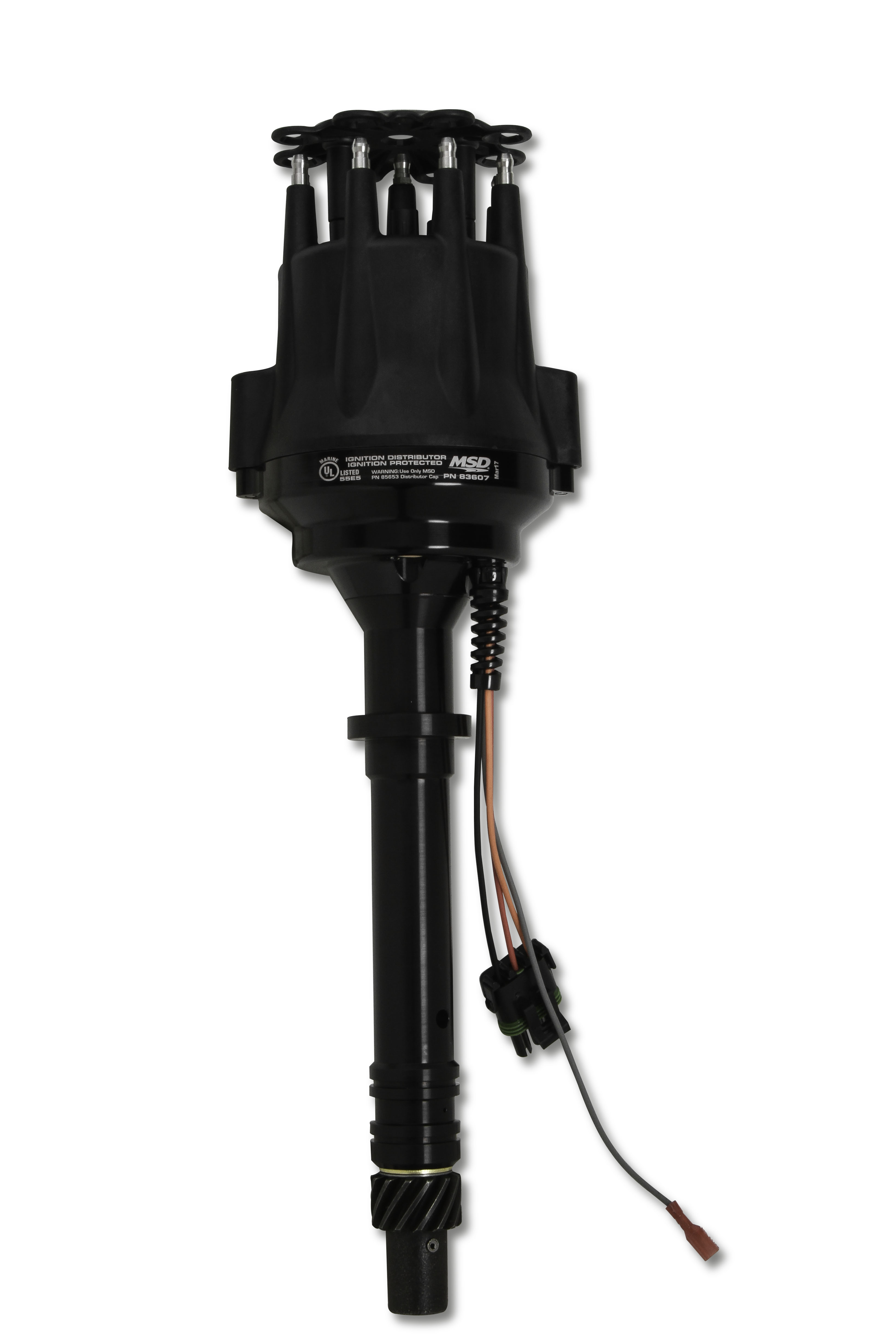 MSD 83607 - Chevy V8 Marine Ready-to-Run Distributor- Black