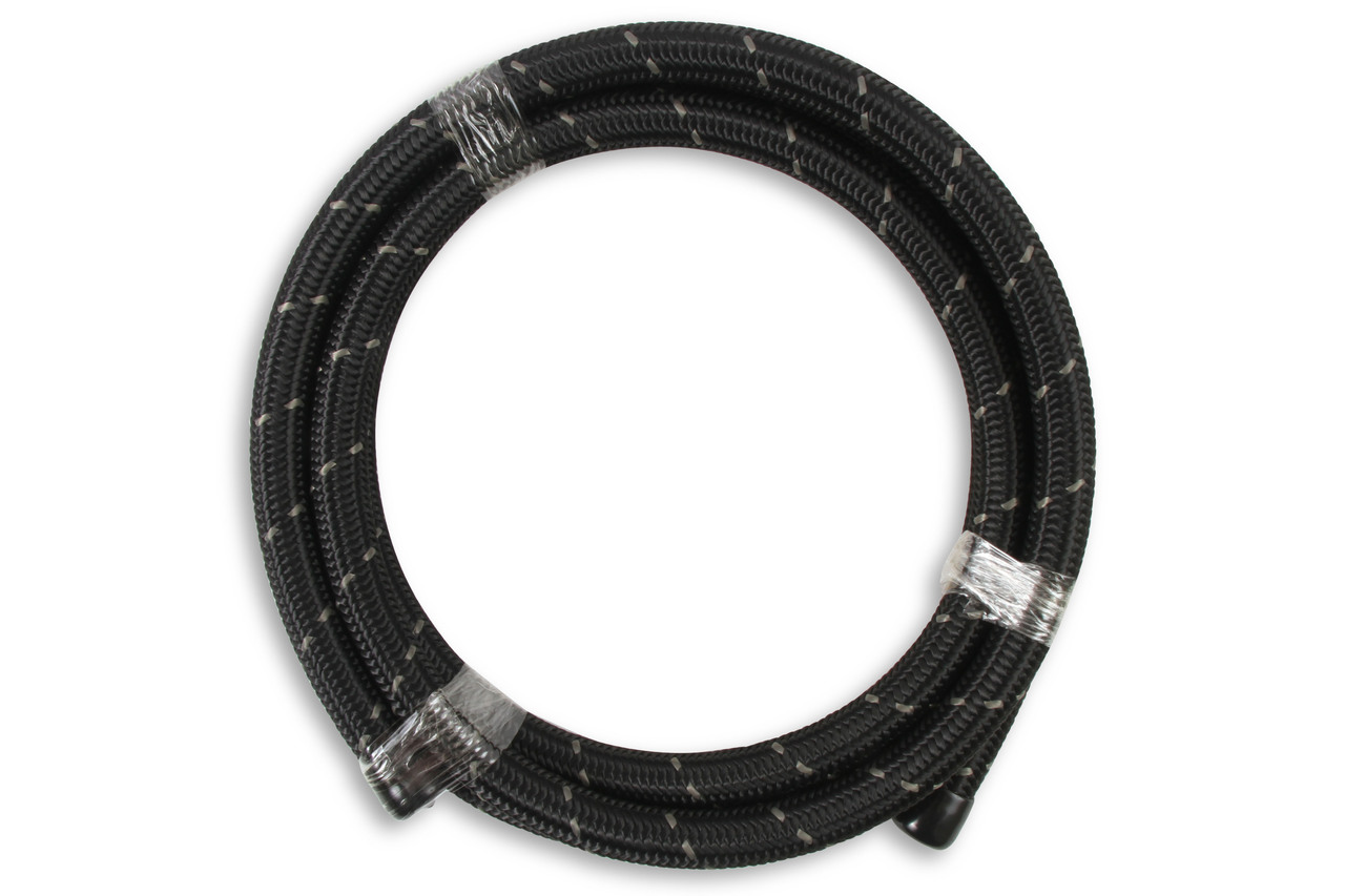 Mr. Gasket 840610 - Black Nylon Braided Hose 10 AN - 6 Feet