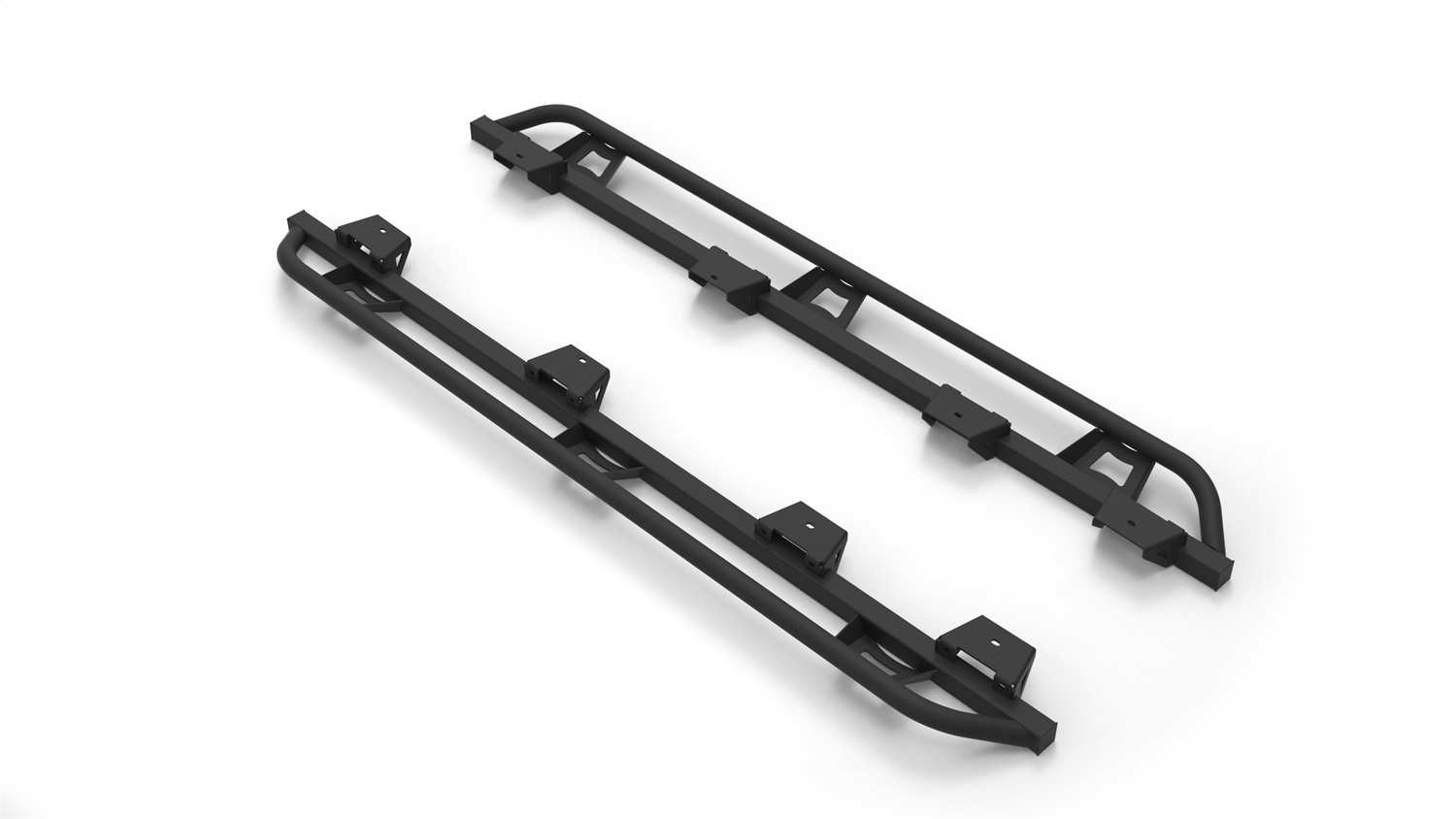 N-Fab TSJ194-TX - Trail Slider Steps 2020 Jeep Wrangler Gladiator JT 4 Door All Beds - SRW - Textured Black