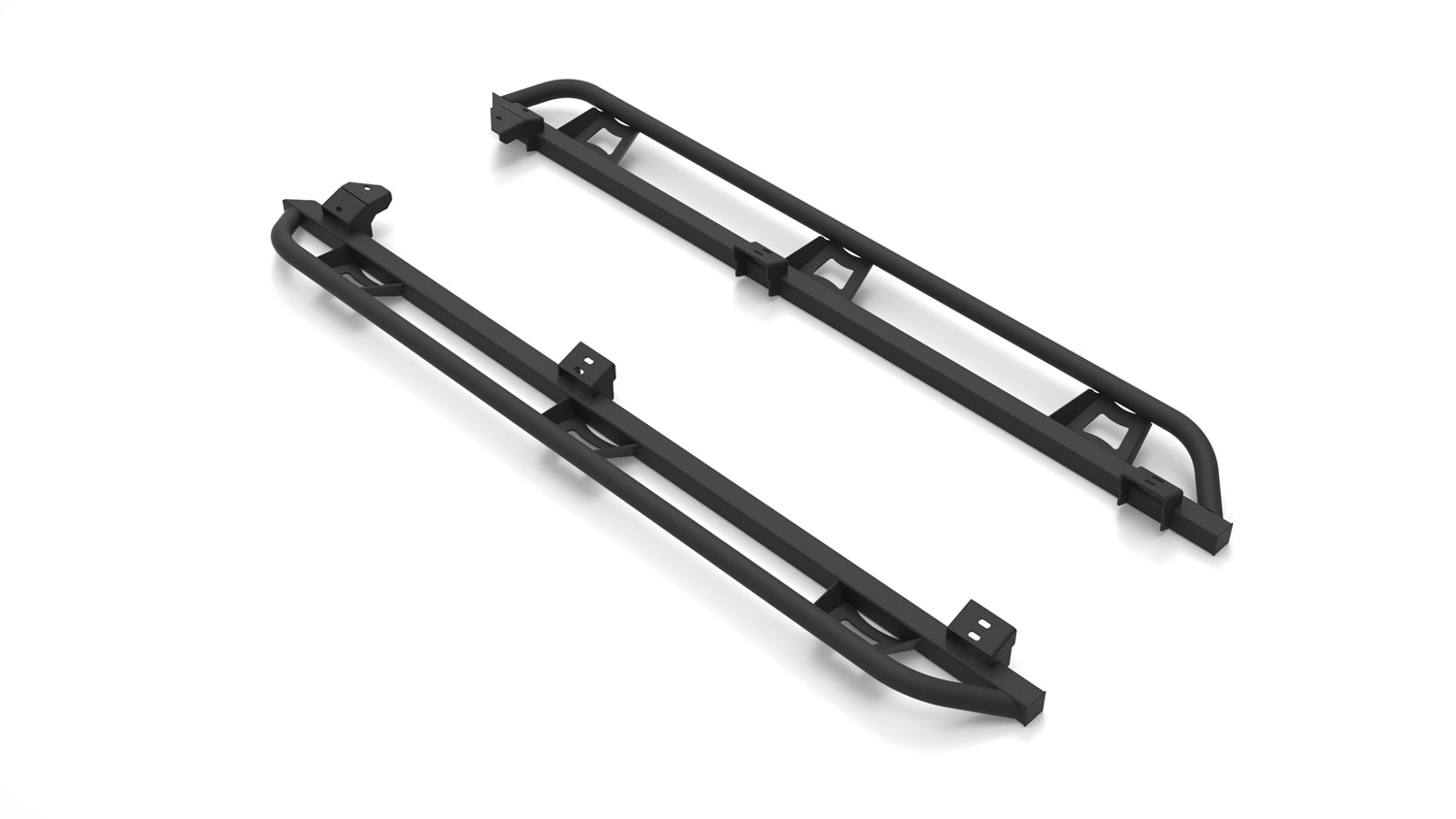 N-Fab TST16CC-TX - Trail Slider Steps 16-20 Toyota Tacoma Crew Cab All Beds - SRW - Textured Black