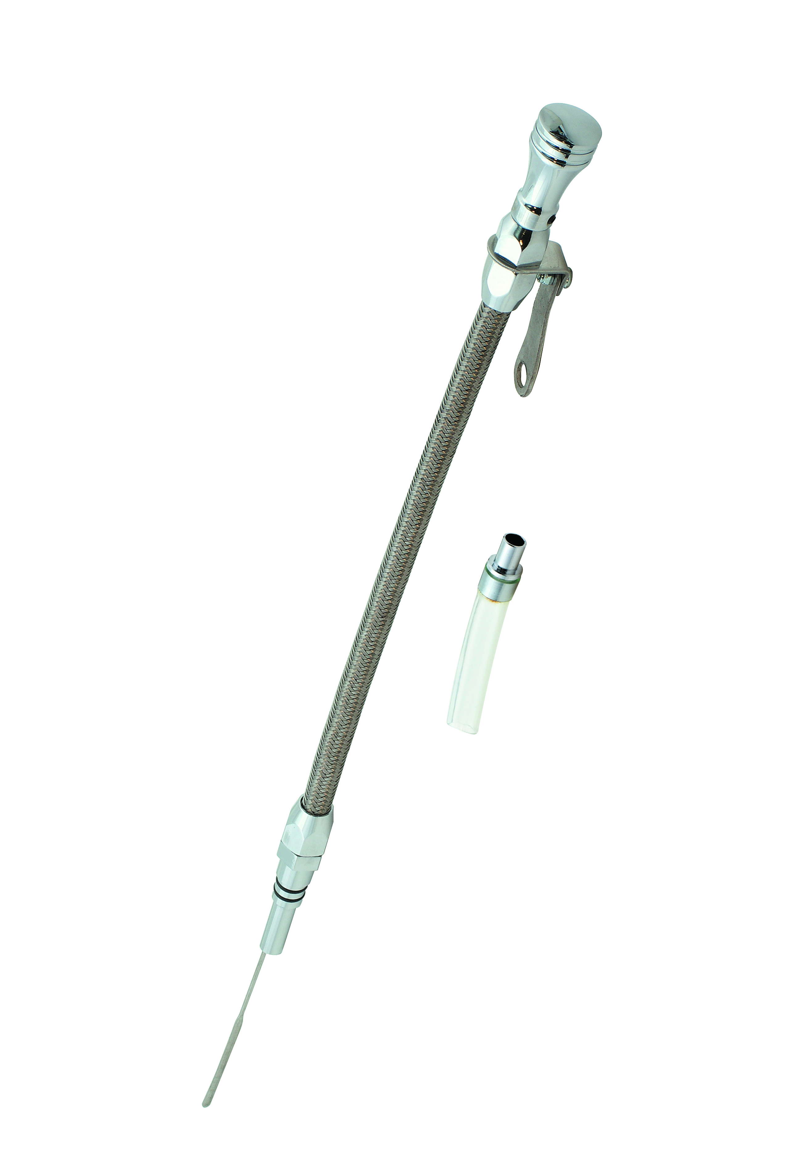 Mr. Gasket 9707G - Engine Oil Dipstick & Tube - Braided Stainless Steel Mr. Gasket 9707G - Engine Oil Dipstick & Tube - Braided Stainless Steel