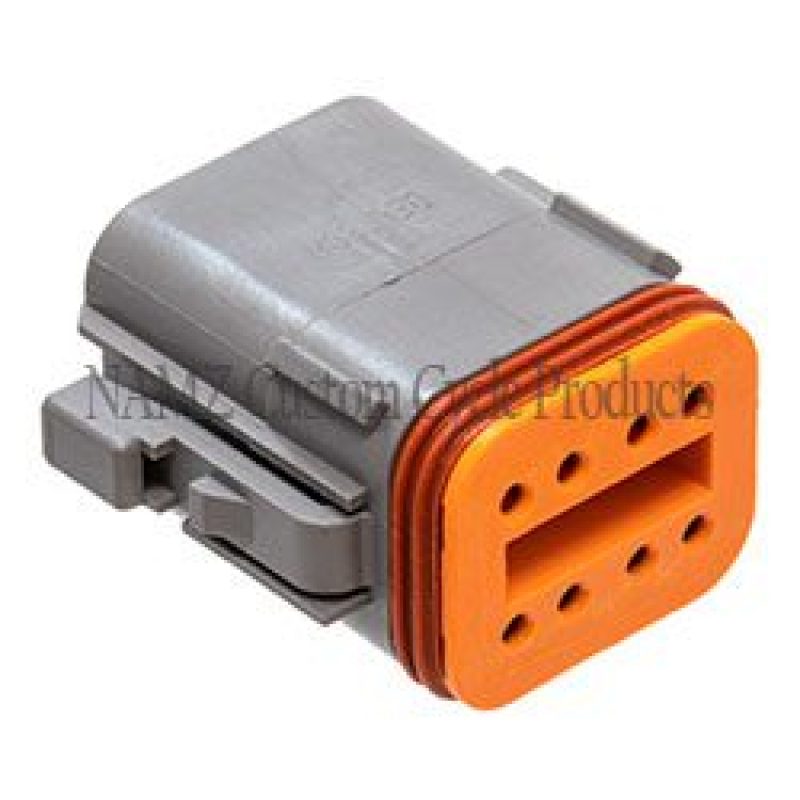 NAMZ DP-8G - Deutsch DT Series 8-Wire Plug & Wedgelock - Grey (Repl. HD 72138-94GY)