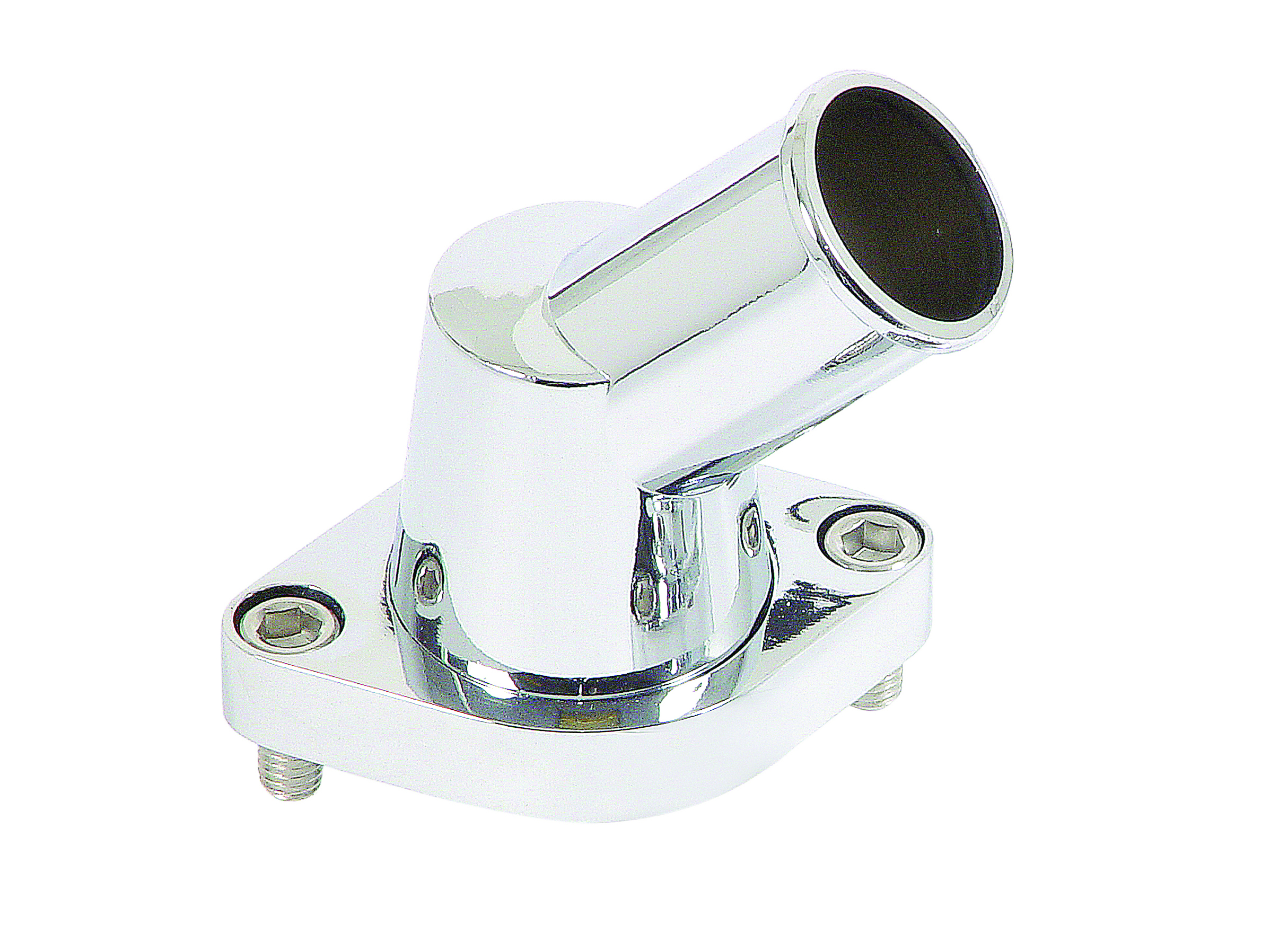 Mr. Gasket 9141G - O-ring Style Chrome Water Neck - 45 degree