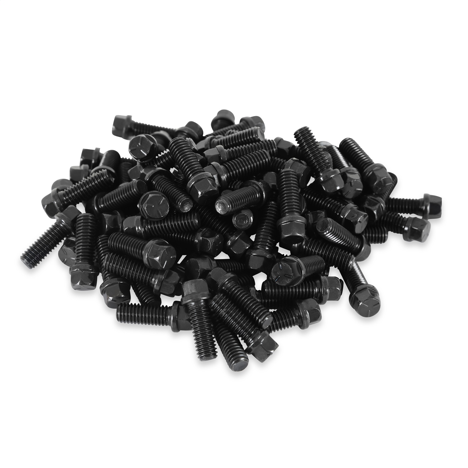 Mr. Gasket 917A - Header Bolts - 3/8-16 x 1 Inch Hex Head - Black Oxide - 100 Pieces