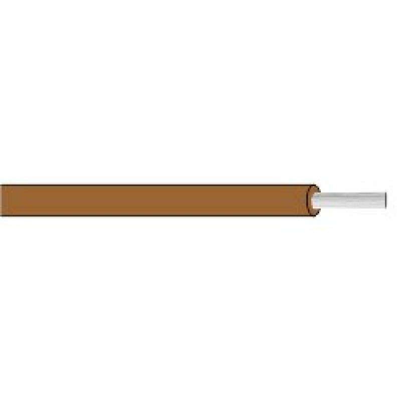 NAMZ NGWR-110 - GXL Primary Wire Bare-Copper 25ft. Spool 10g - Brown