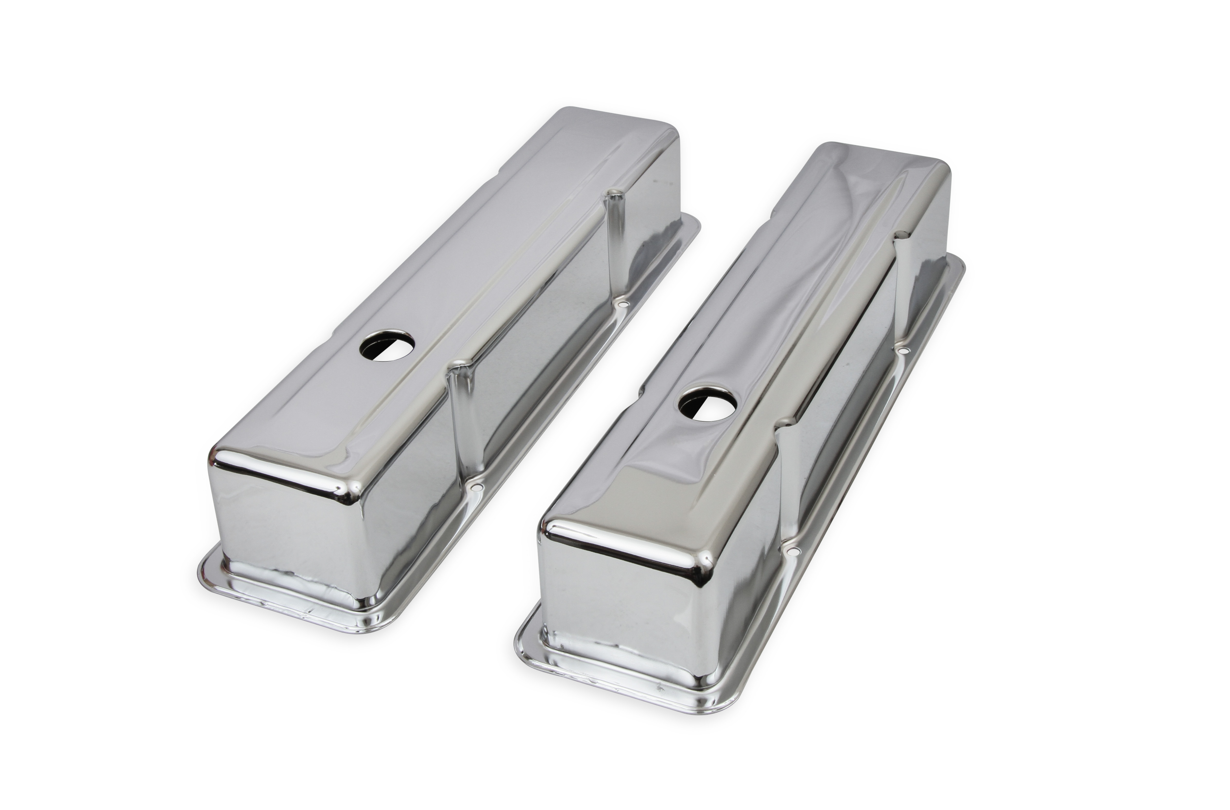 Mr. Gasket 9801 - Chrome Tall-Style Valve Covers without Baffle Mr. Gasket 9801 - Chrome Tall-Style Valve Covers without Baffle