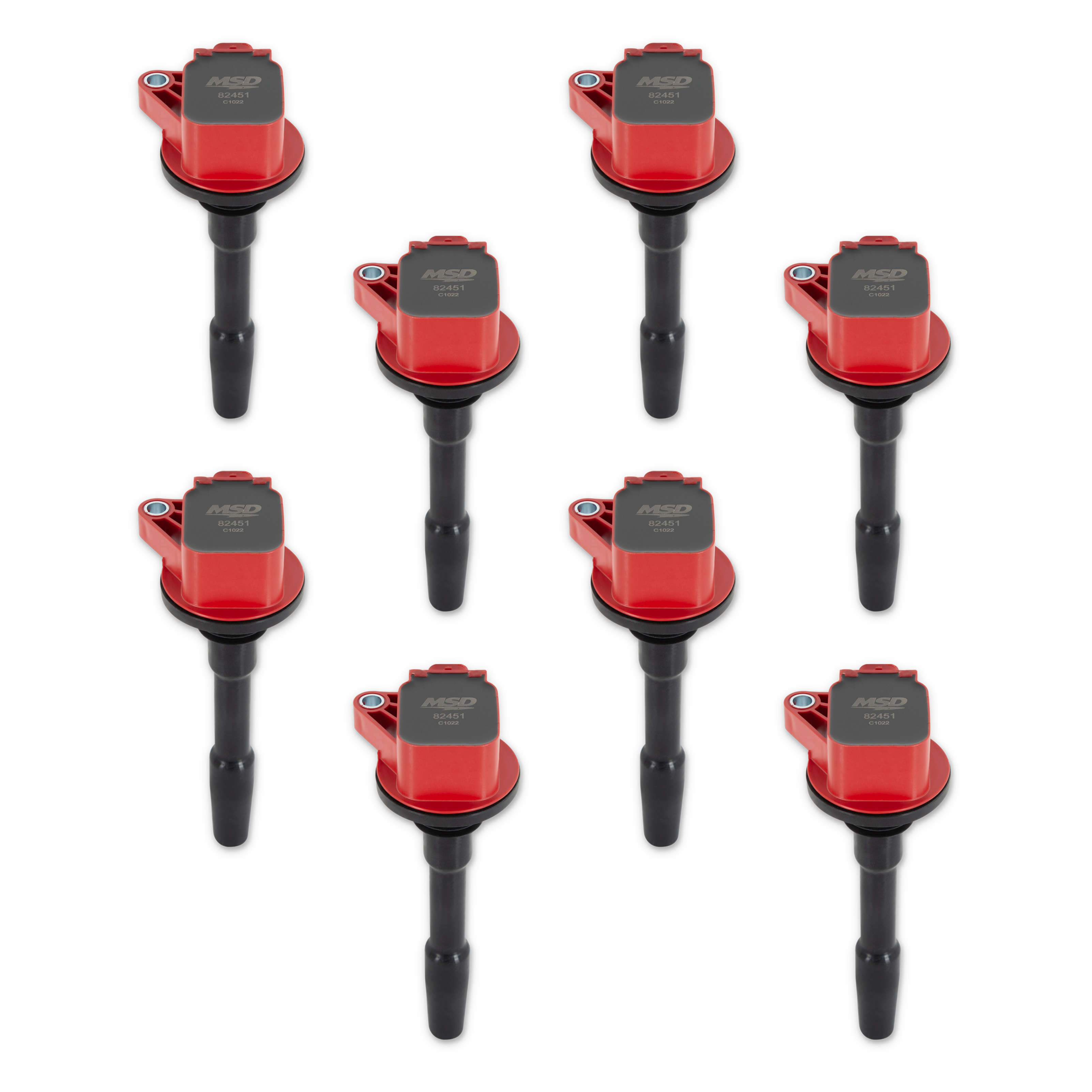 MSD 824518 - Ignition Coil - Blaster - Ford 5.2L - V8 - SuperCharged - Red - 8 Pack
