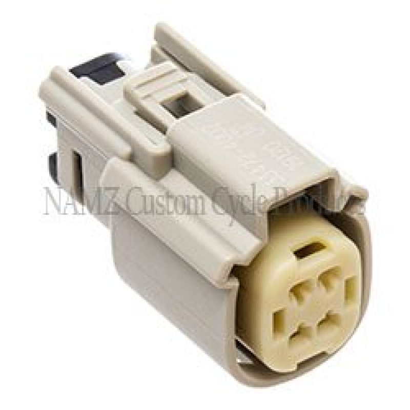 NAMZ NM-33472-4002 - 07-23 V-Twin Molex MX-150 4-Position Female Connector - Gray (HD 72444-07GY)