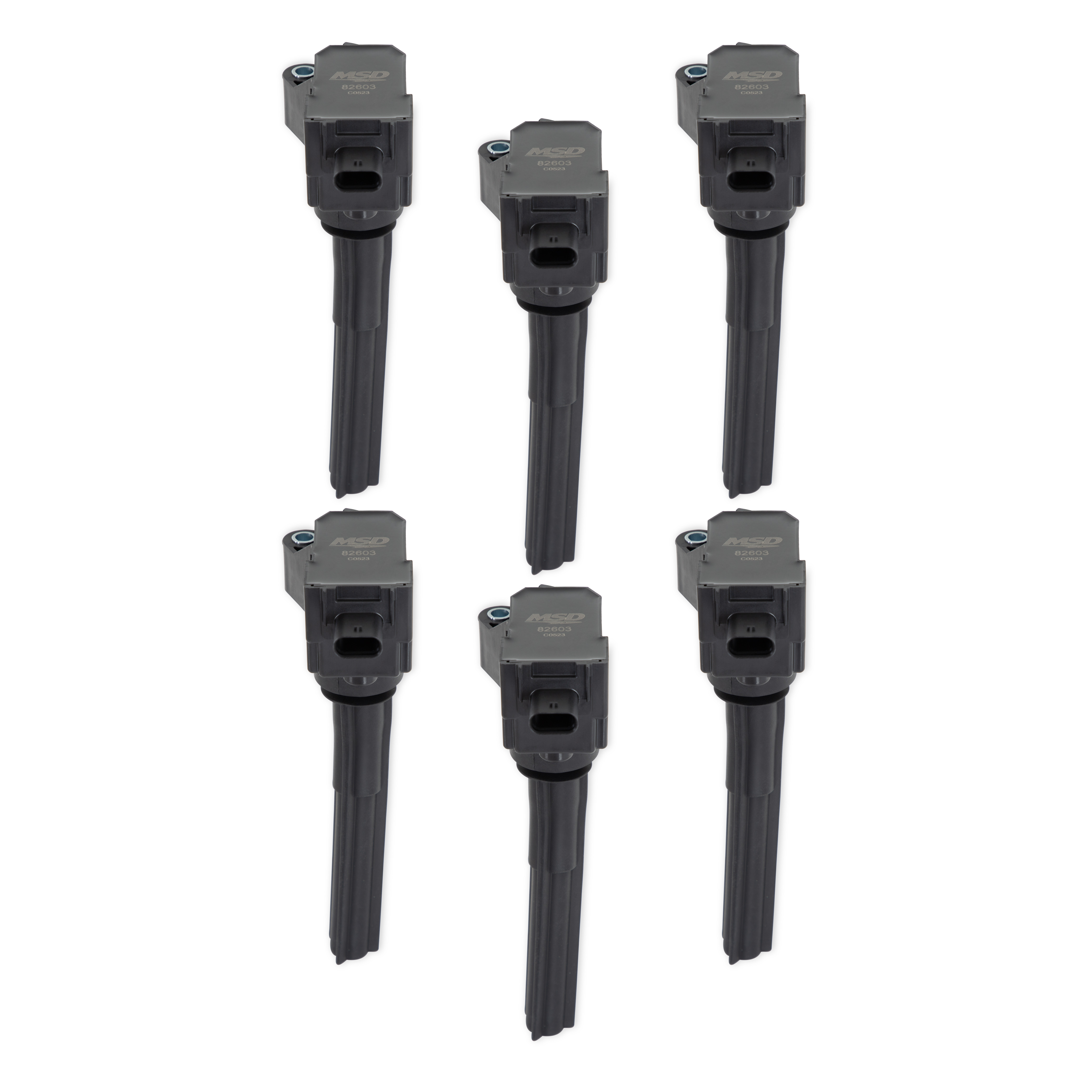 MSD 826036 - Ignition Coil - Ford EcoBoost - 2.7L / 3.0L V6 - Black - 6-Pack