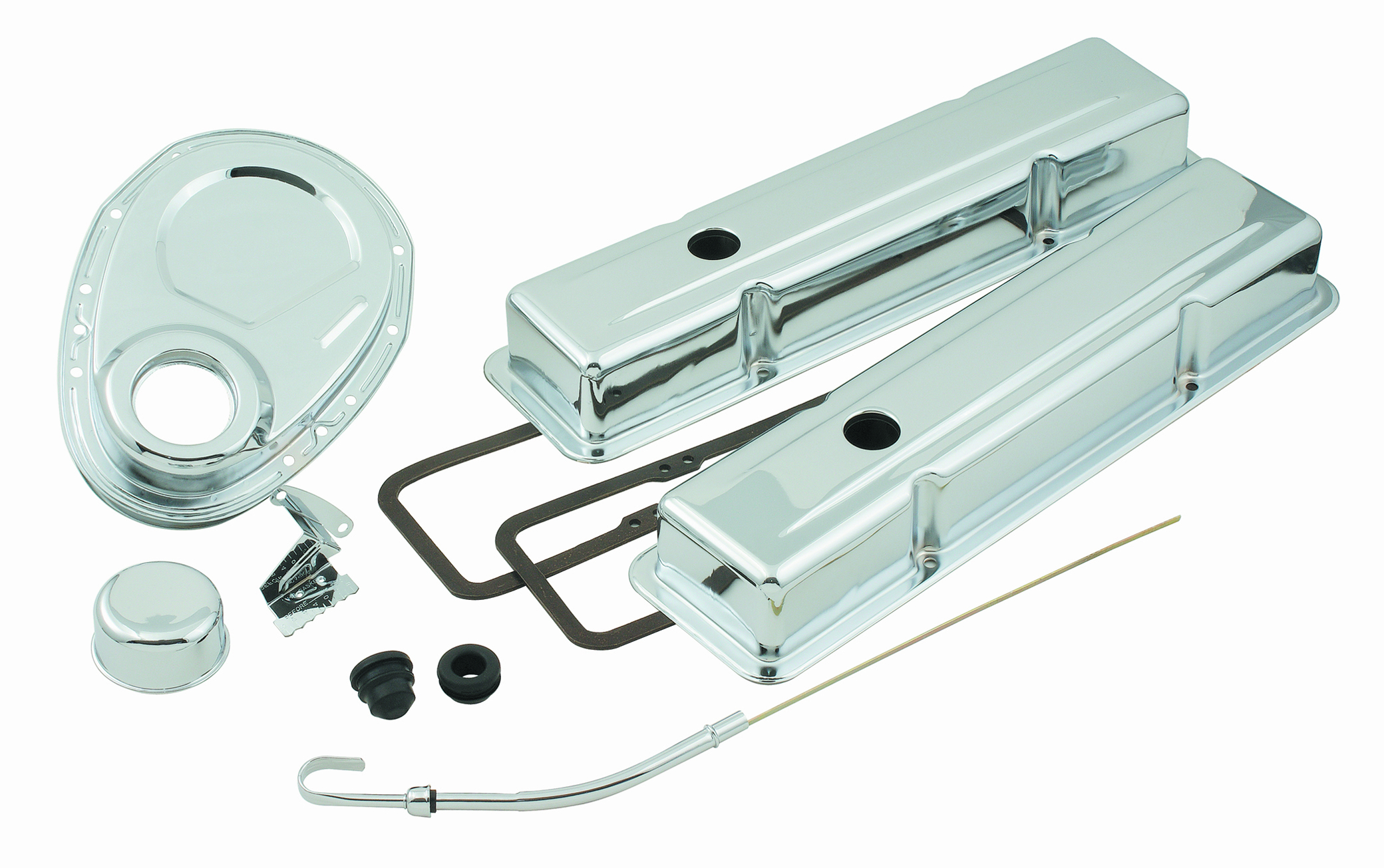 Mr. Gasket 9834 - Engine Dress Up Kit - Chrome