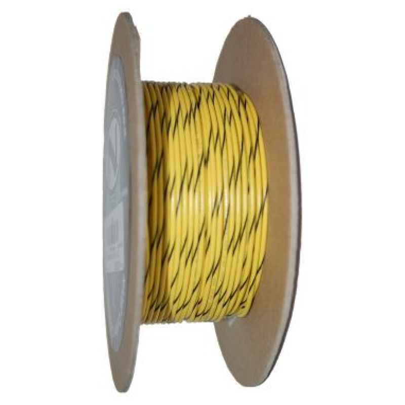 NAMZ NWR-40-100-20 - OEM Color Primary Wire 100ft. Spool 20g - Yellow/Black Stripe