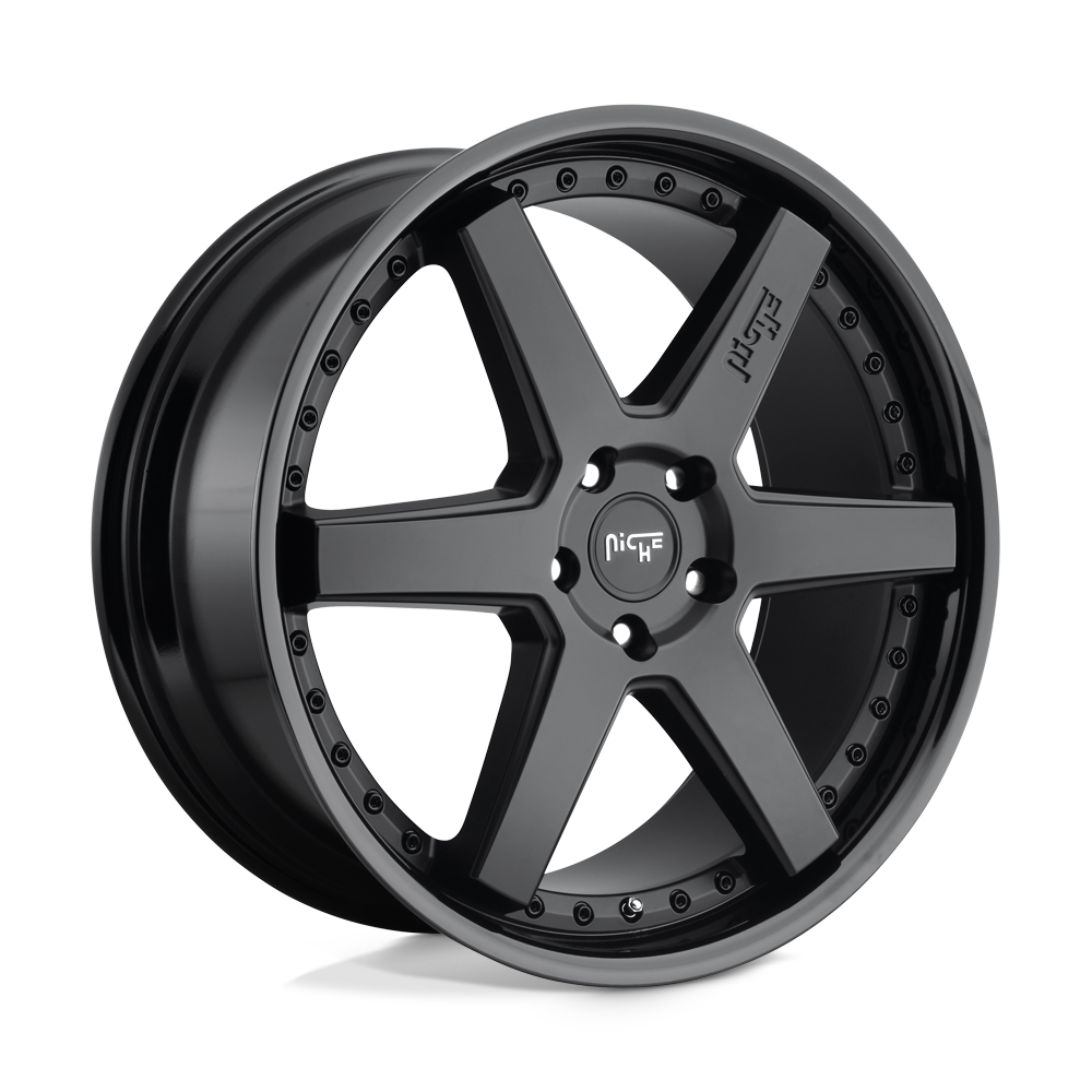 Niche M192190065+40 - M192 Altair 19X10 Gloss Black Matte Black