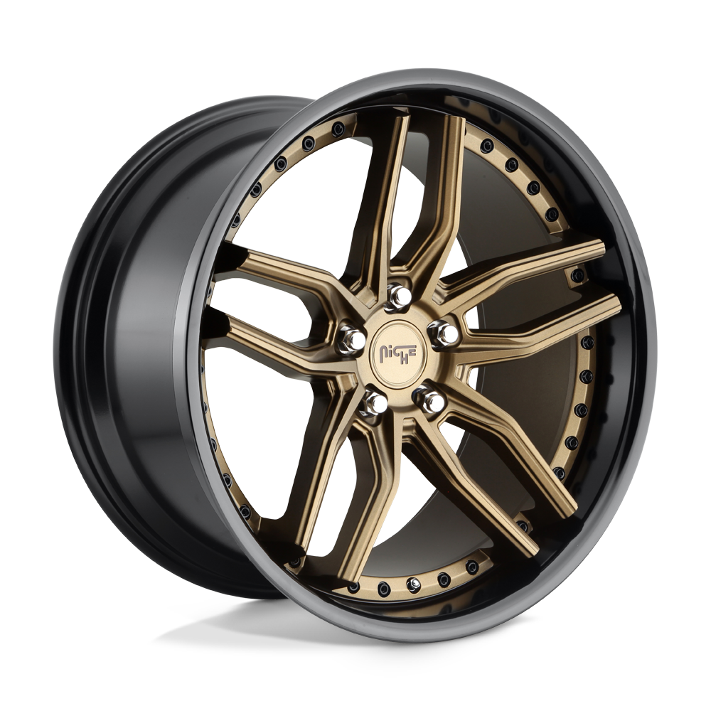 Niche M195199565+35 - M195 Methos 19X9.5 Matte Bronze Black Bead Ring