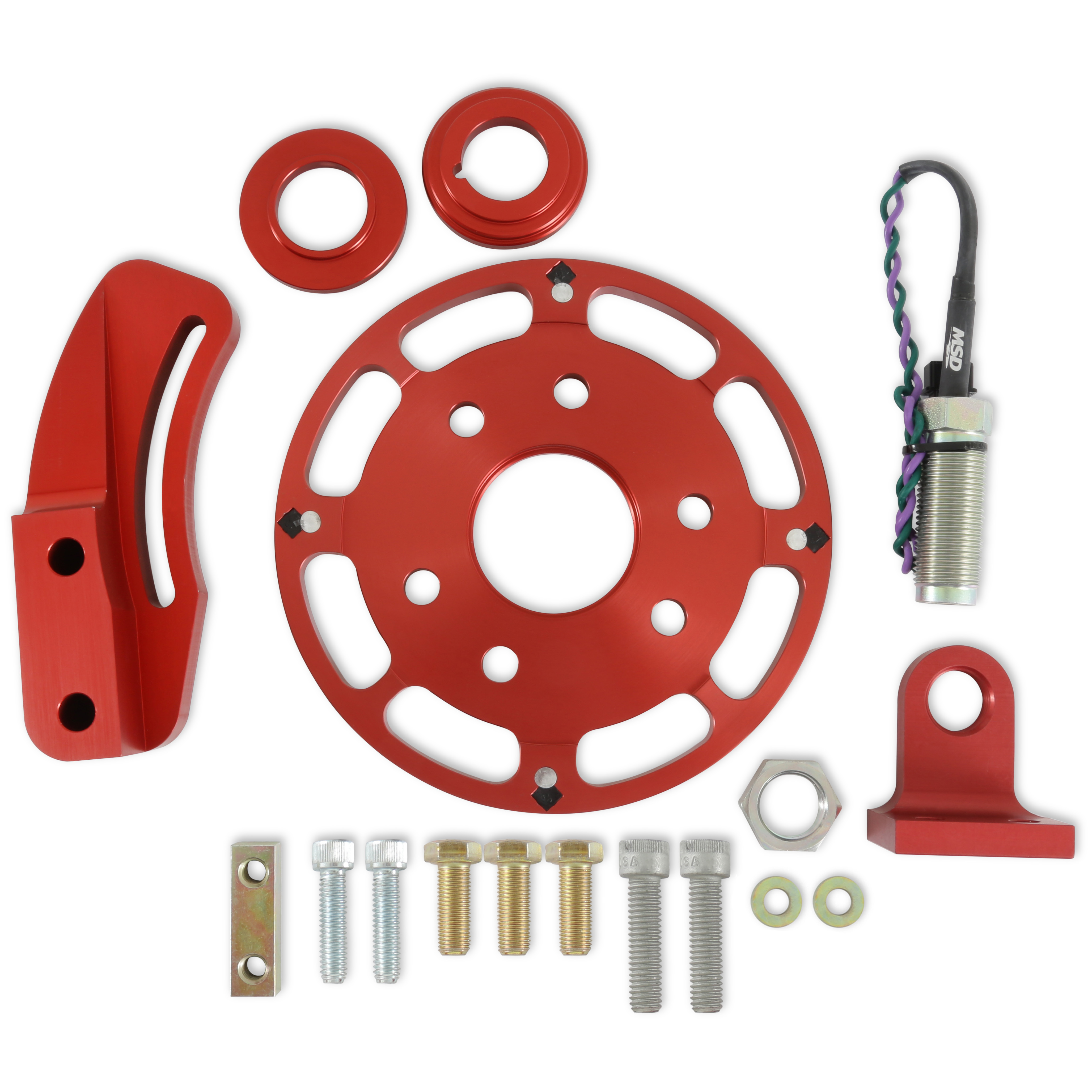 MSD 8600 - Crank Trigger Wheel Kit - Flying Magnet - SBC - 6.25 in