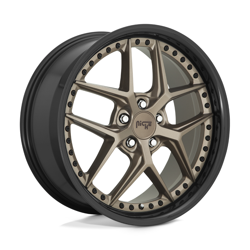 Niche M227198565+35 - M227 Vice 19X8.5 Matte Bronze Black Bead Ring