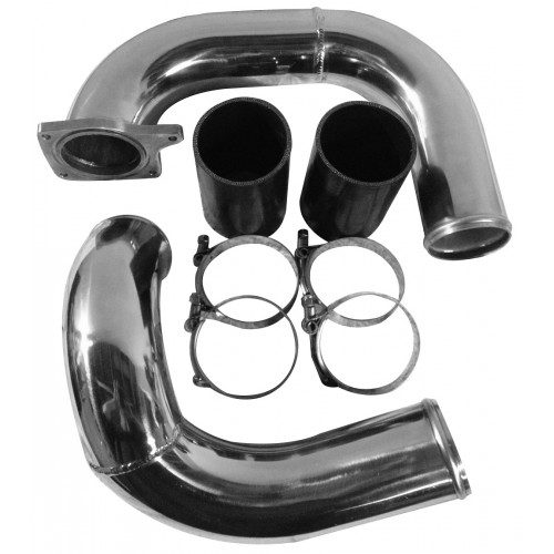 No Limit Fabrication 60PCSK - 6.0 Intercooler Pipe Kit 03-07 Ford Super Duty Power Stroke Coldside Polished Aluminum